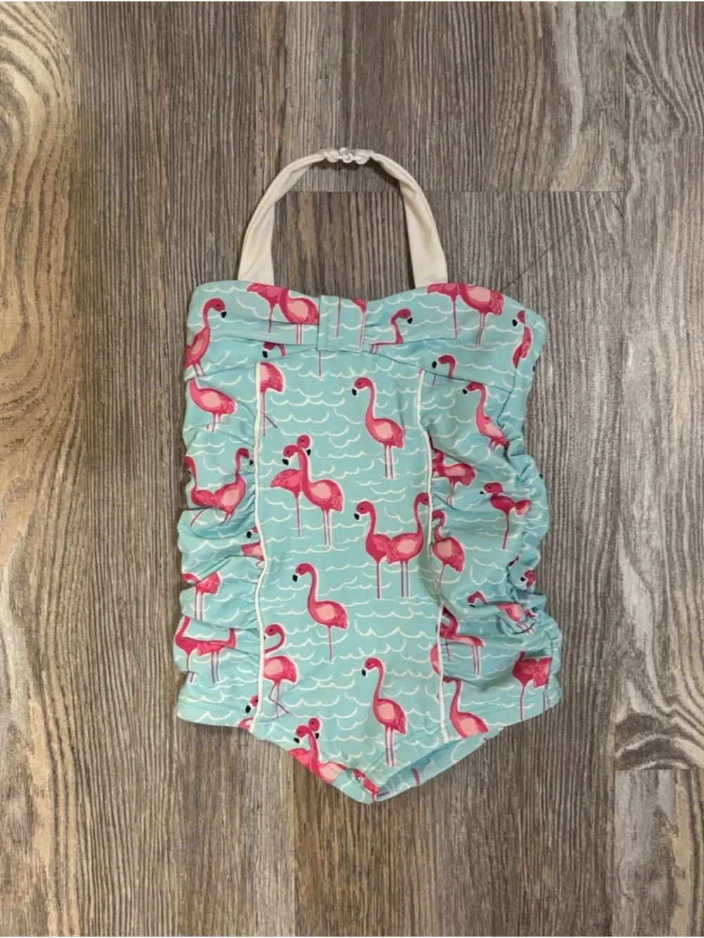Janie and Jack Baby Girl One Piece Flamingo Swimsuit 3-6 month